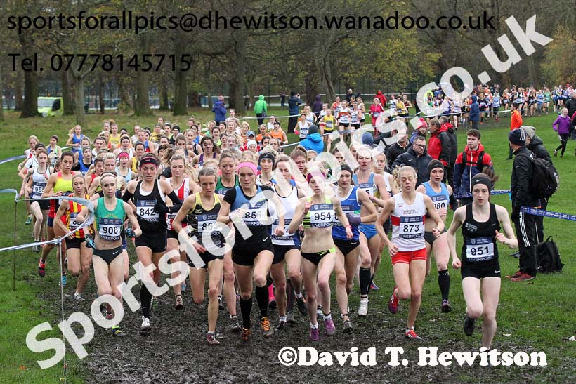 Senior women, British Athletics Liverpool Cross Challenge, Sefton Park, Liverpool. Photo: David T. Hewitson/Sports for All Pics